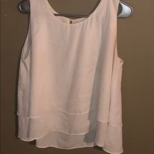 Off White Layered Tank Top
